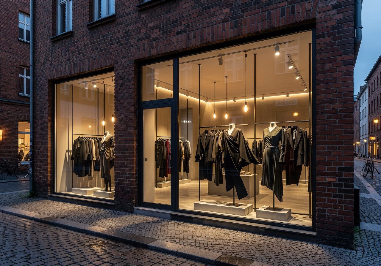 Berlin fashion boutique storefront