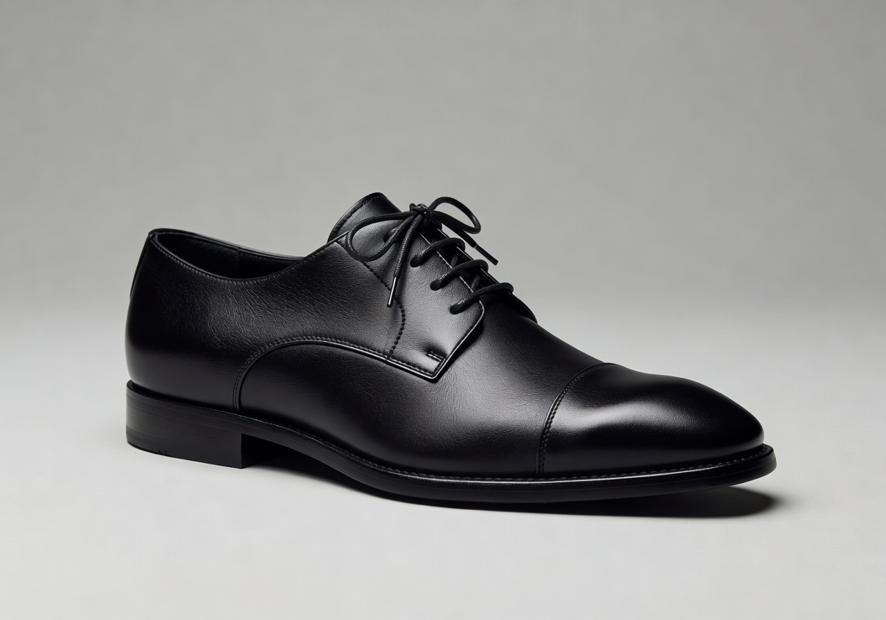 The Ventspils Derby black leather dress shoe