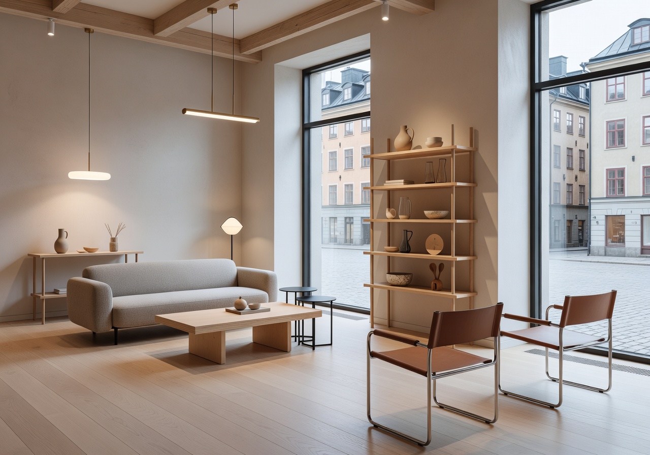 Stockholm modern design store interior